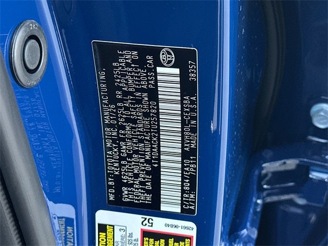 2026 Toyota Camry SE