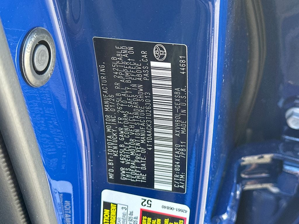 2026 Toyota Camry SE