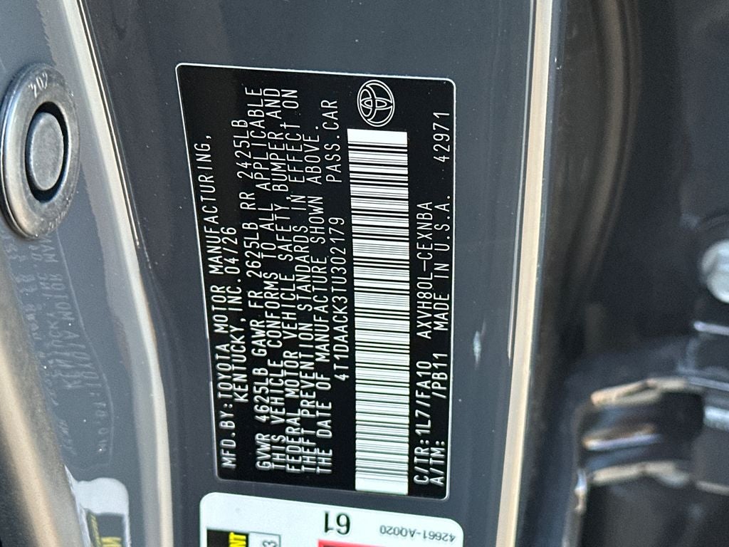 2026 Toyota Camry LE