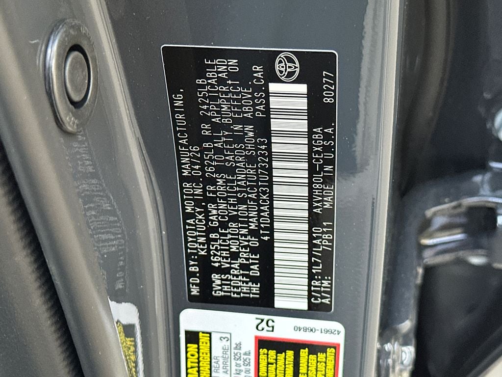 2026 Toyota Camry XLE