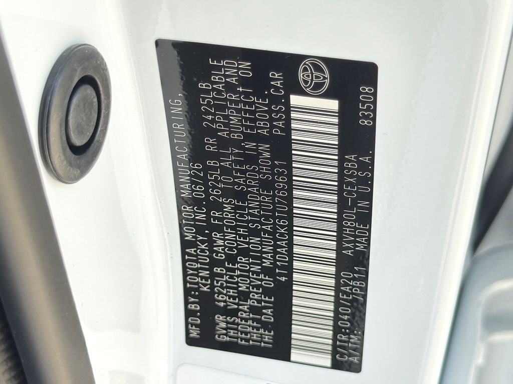 2026 Toyota Camry SE