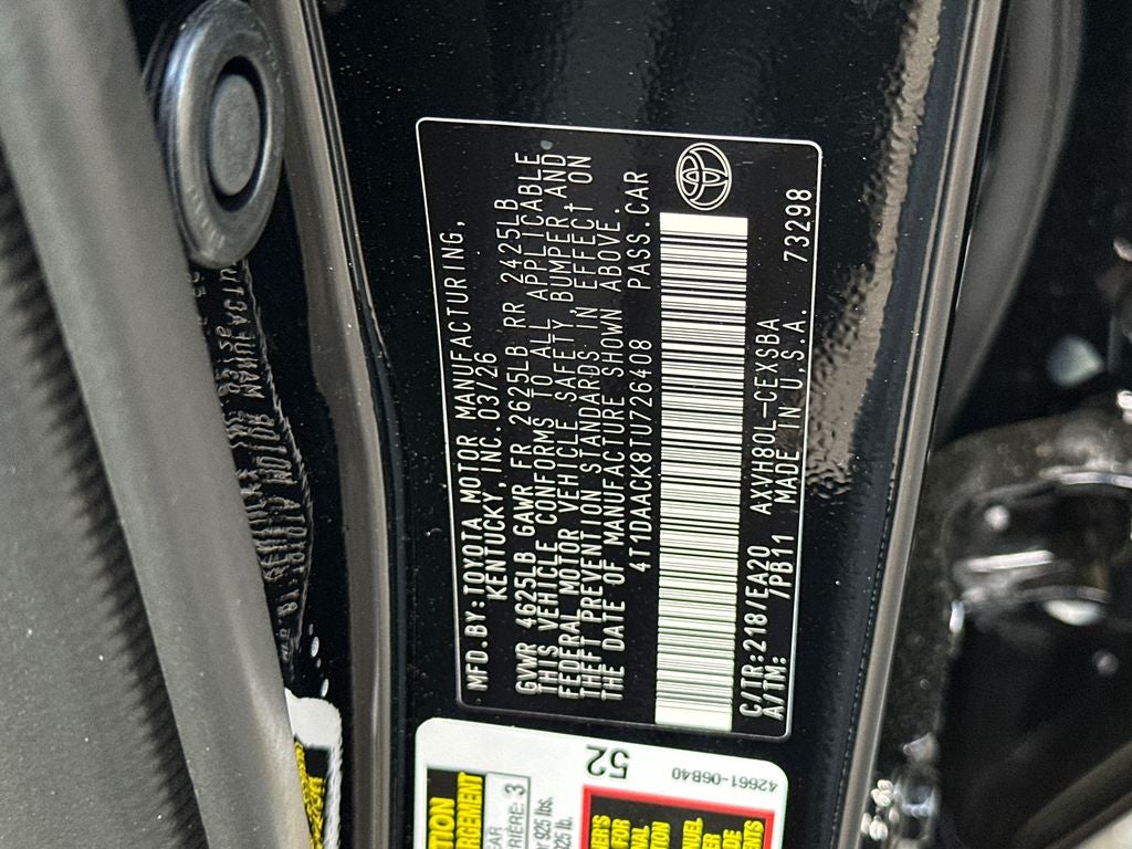 2026 Toyota Camry SE