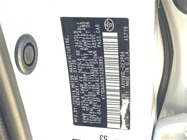 2026 Toyota Camry XSE