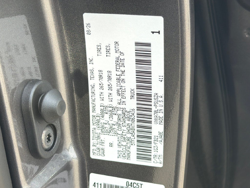 2026 Toyota Tundra SR5