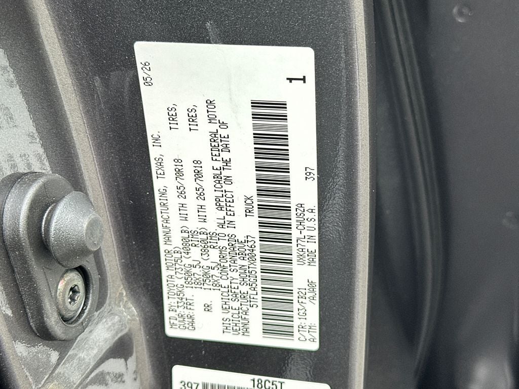 2026 Toyota Tundra SR5