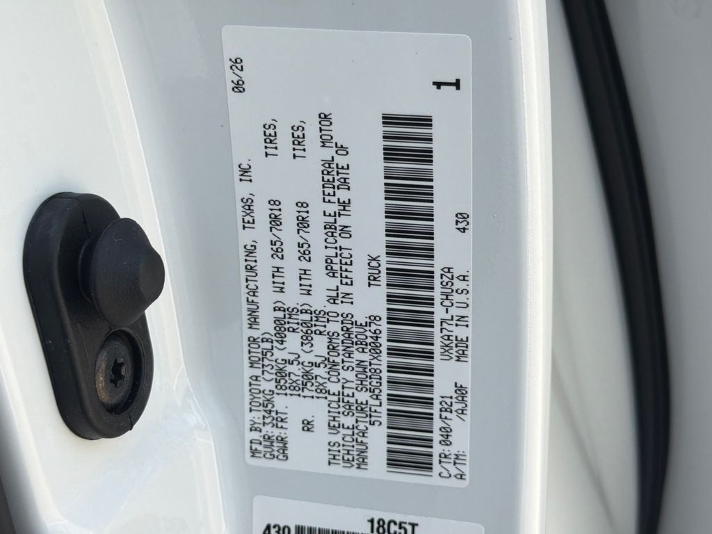 2026 Toyota Tundra SR5