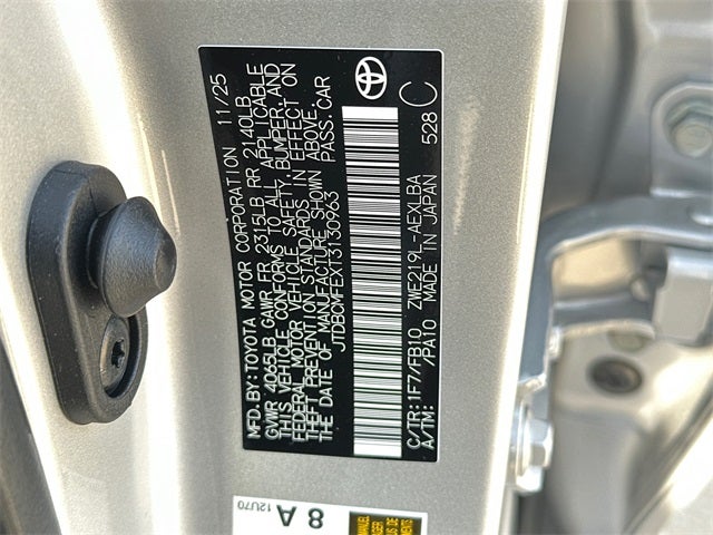 2026 Toyota Corolla Hybrid LE