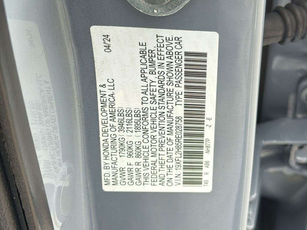 2024 Honda Civic Sport