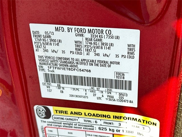 2013 Ford F-150 Lariat