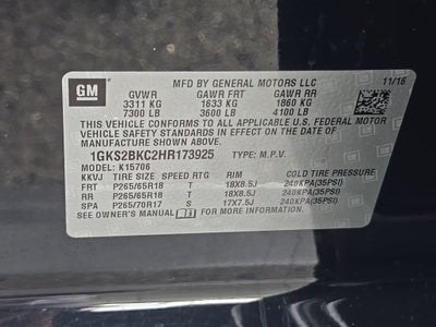 2017 GMC Yukon SLT