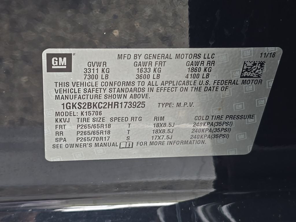 2017 GMC Yukon SLT