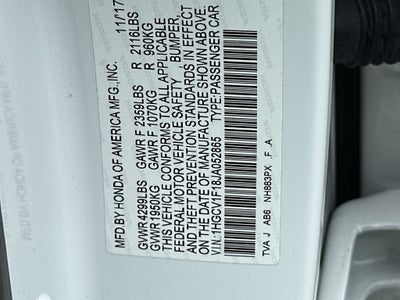 2018 Honda Accord LX