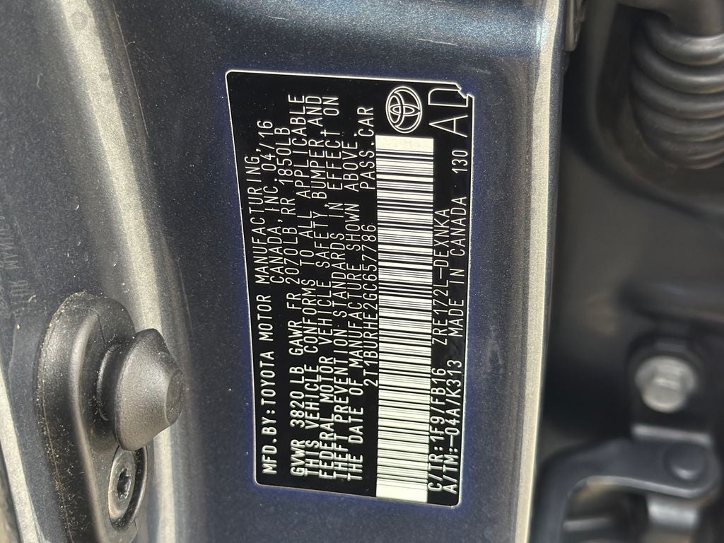 2016 Toyota Corolla LE