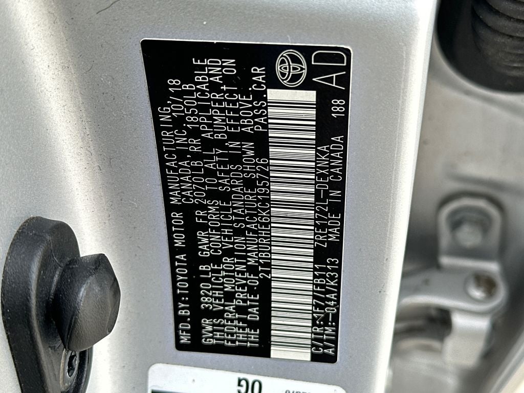 2019 Toyota Corolla LE