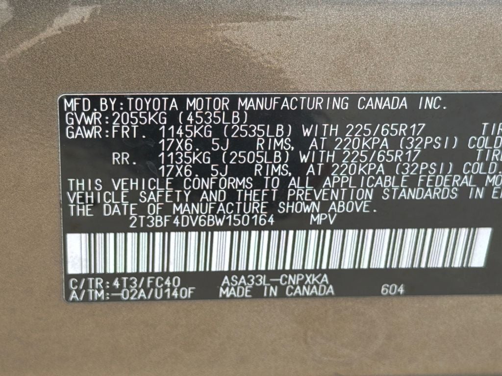 2011 Toyota RAV4 Base
