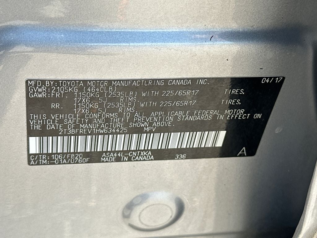 2017 Toyota RAV4 LE