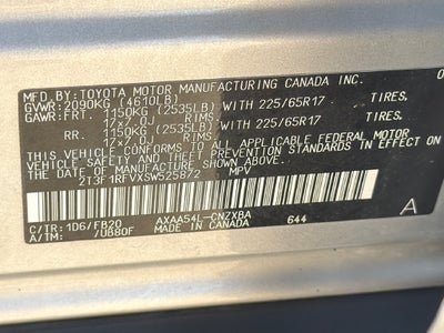 2025 Toyota RAV4 LE