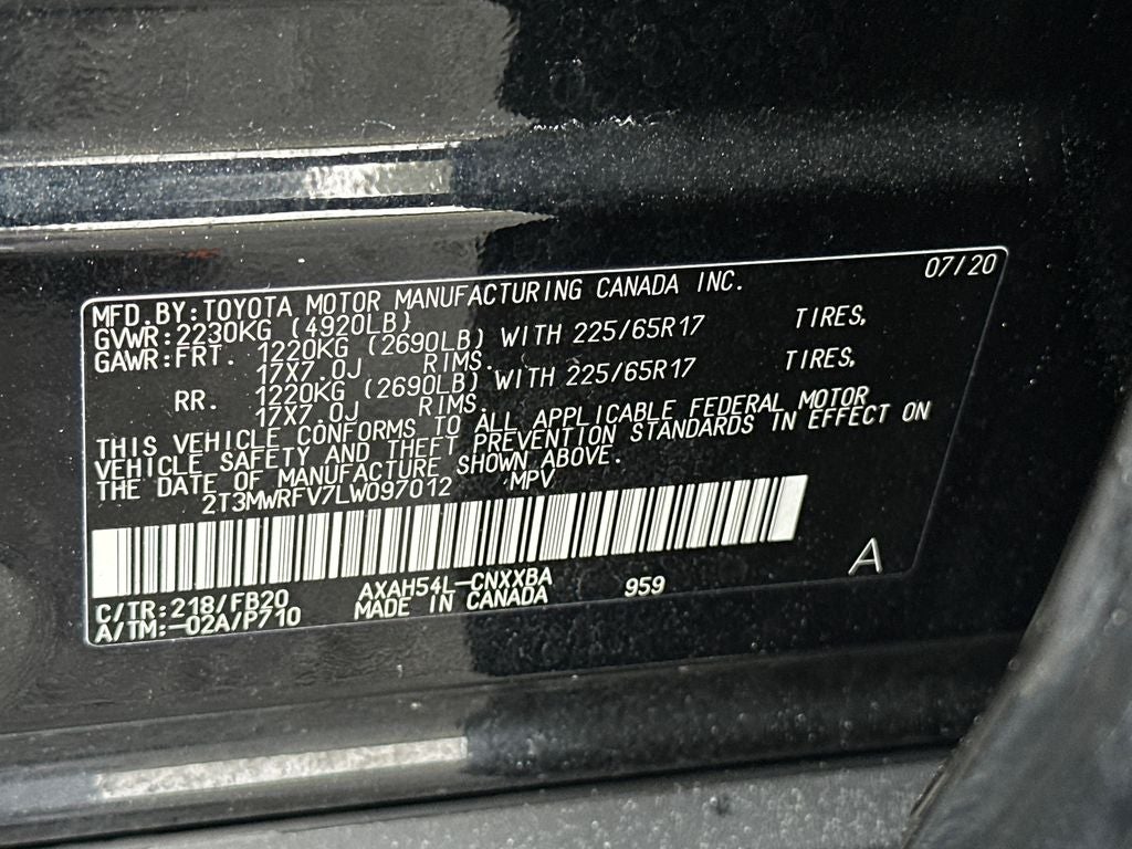 2020 Toyota RAV4 Hybrid LE
