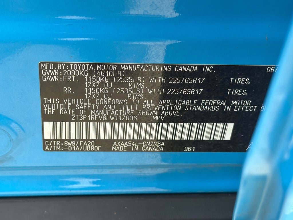 2020 Toyota RAV4 XLE
