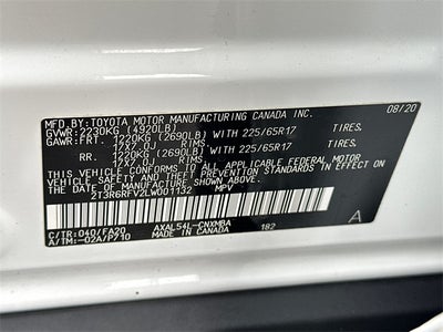 2020 Toyota RAV4 Hybrid XLE