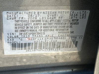 2017 Nissan Sentra SR