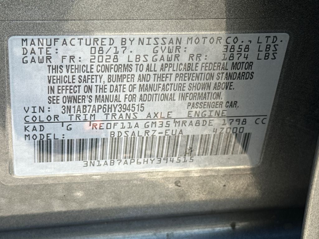 2017 Nissan Sentra SR