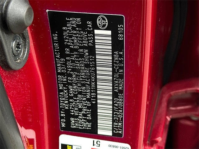 2019 Toyota Camry LE