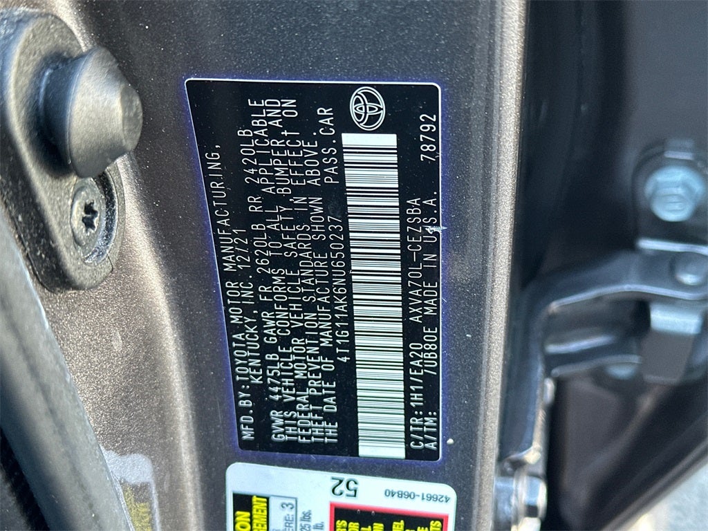 2022 Toyota Camry SE