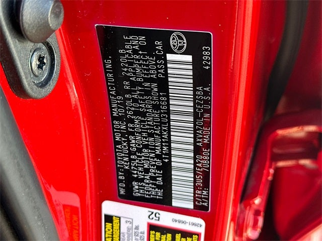 2020 Toyota Camry SE