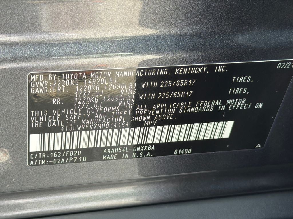 2021 Toyota RAV4 Hybrid LE
