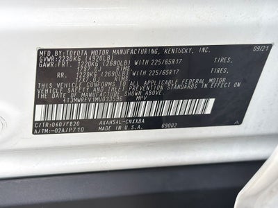 2021 Toyota RAV4 Hybrid LE