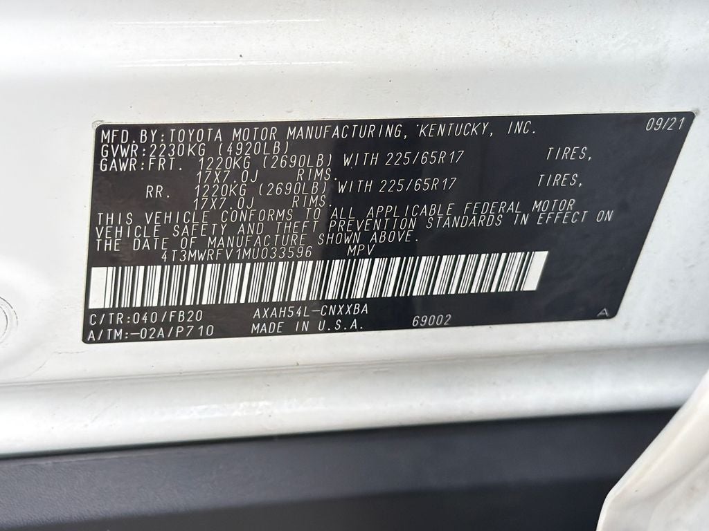2021 Toyota RAV4 Hybrid LE