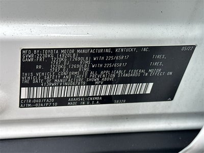 2022 Toyota RAV4 Hybrid XLE