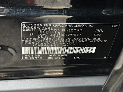 2022 Toyota RAV4 Hybrid XLE