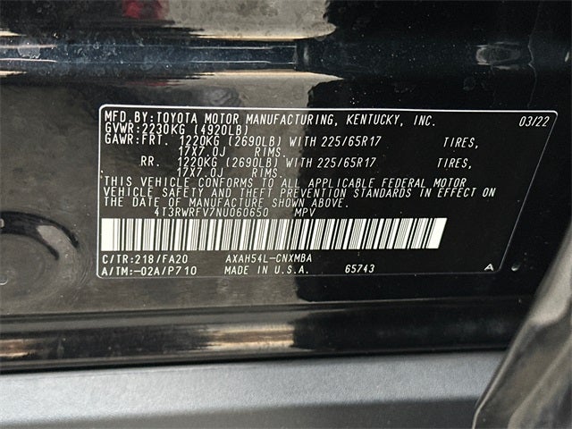 2022 Toyota RAV4 Hybrid XLE