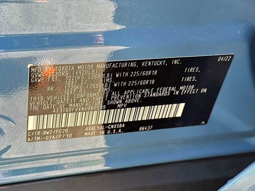 2022 Toyota RAV4 Hybrid SE