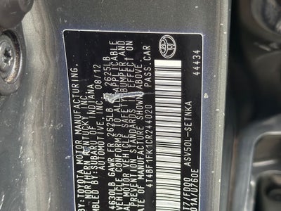 2012 Toyota Camry LE