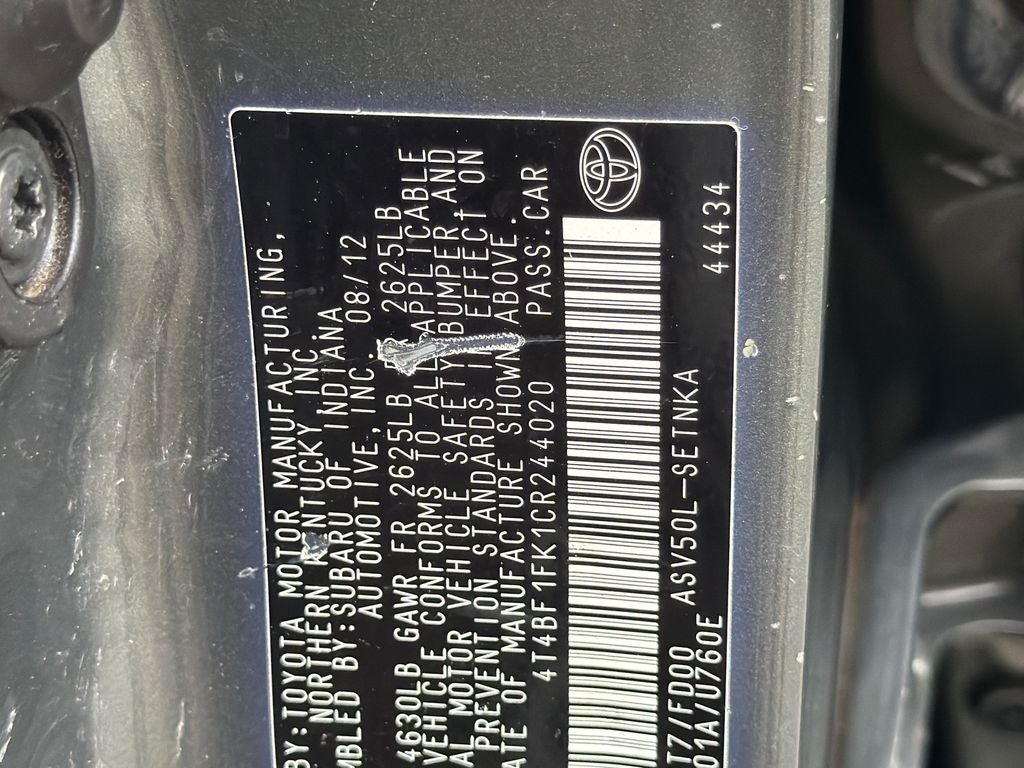 2012 Toyota Camry LE