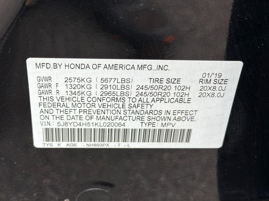 2019 Acura MDX 3.5L Technology Package SH-AWD