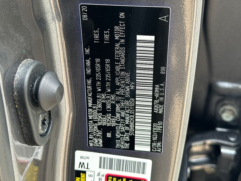 2020 Toyota Highlander Hybrid XLE