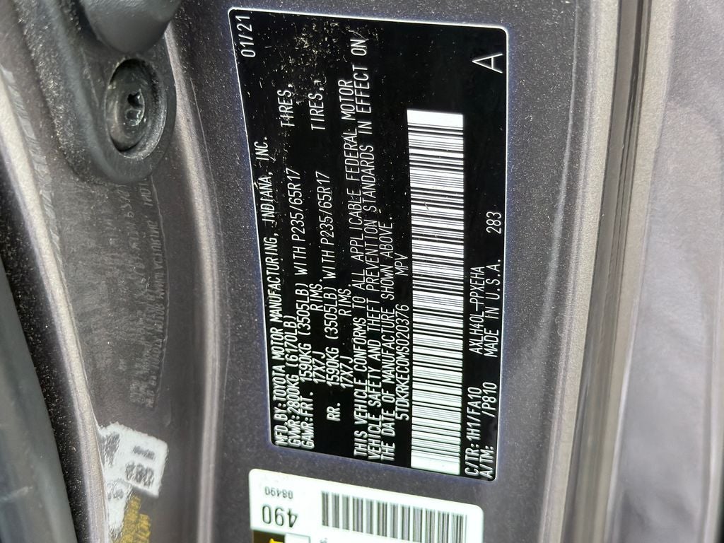 2021 Toyota Sienna LE 8 Passenger