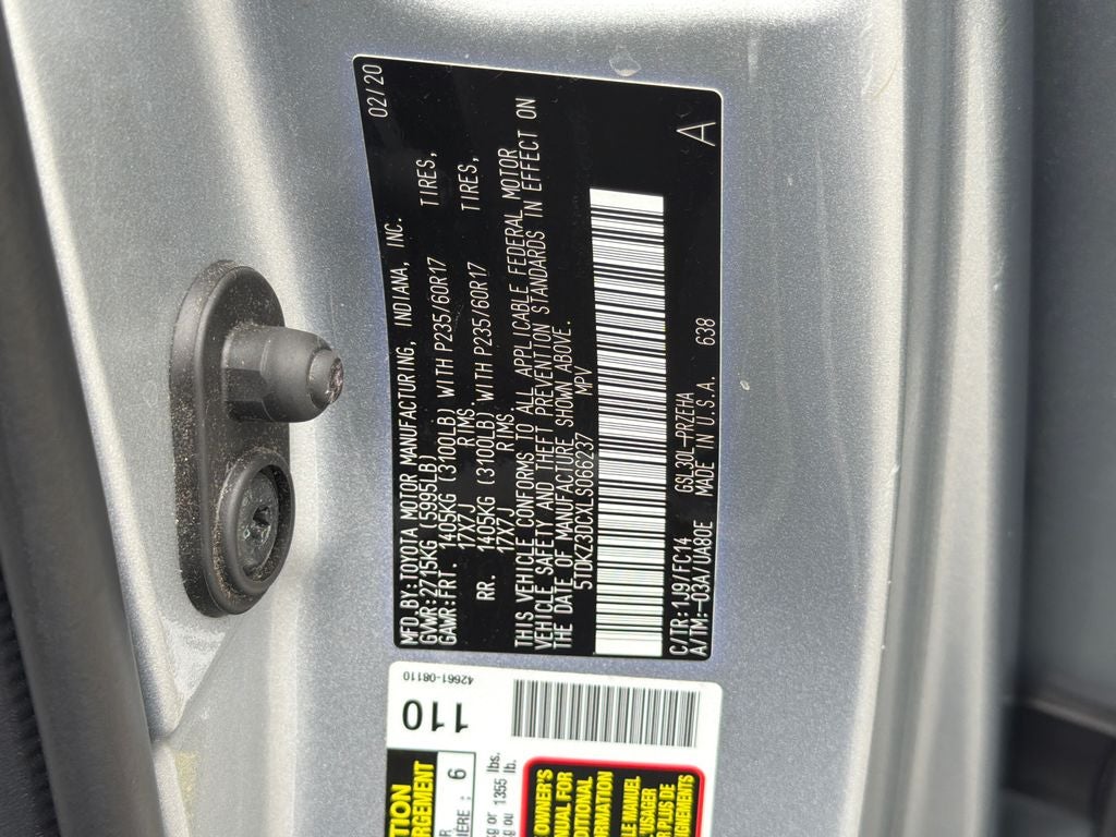 2020 Toyota Sienna LE 8 Passenger