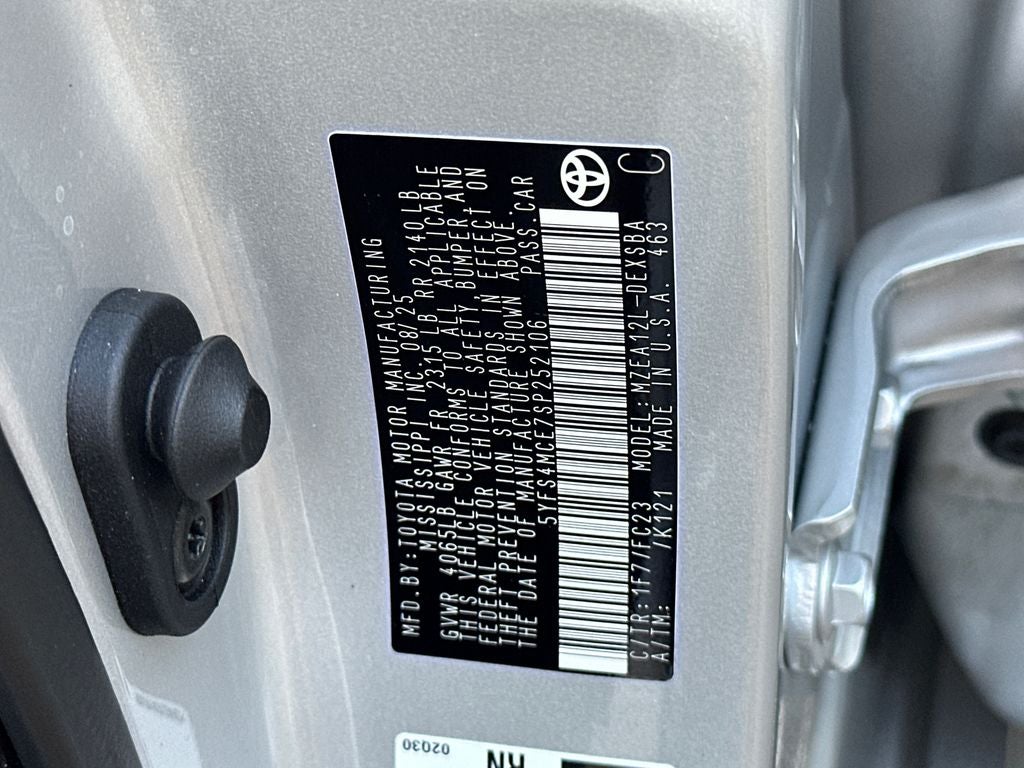 2025 Toyota Corolla SE