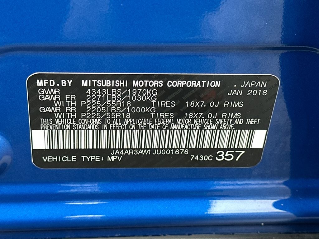 2018 Mitsubishi Outlander Sport SE