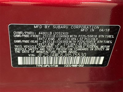 2018 Subaru Forester 2.5i Touring