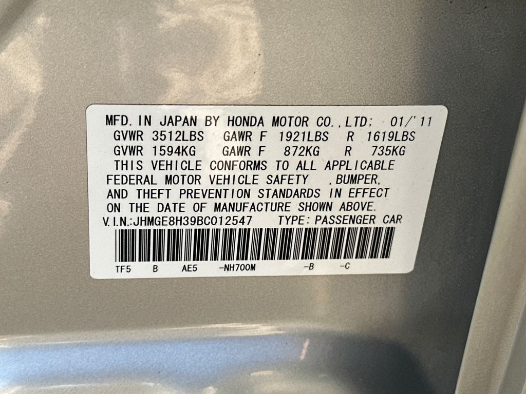 2011 Honda Fit Base