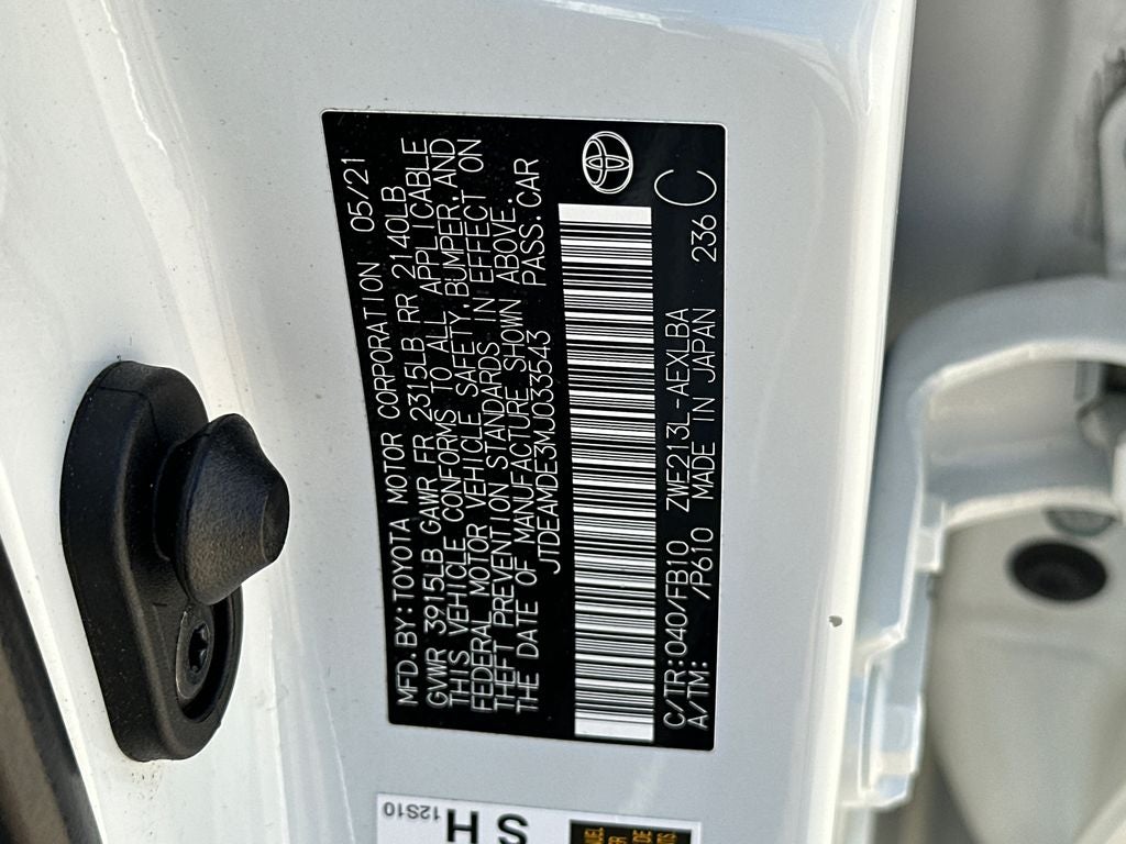 2021 Toyota Corolla Hybrid LE