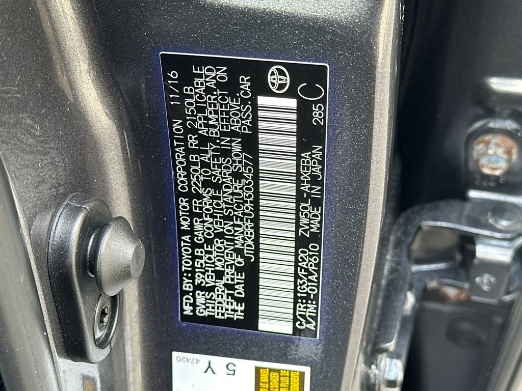 2017 Toyota Prius Two