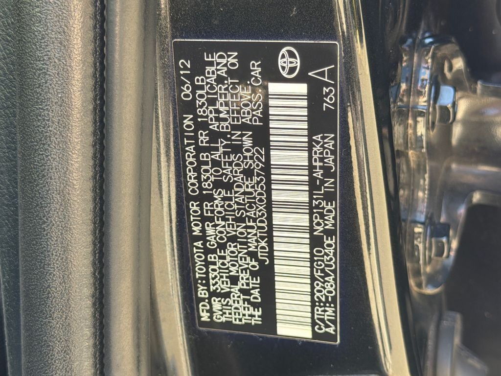 2012 Toyota Yaris LE