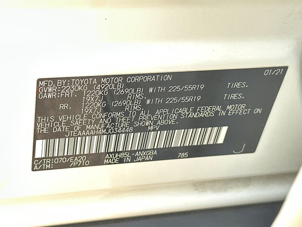 2021 Toyota Venza XLE